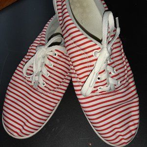 Stylish striped sneakers